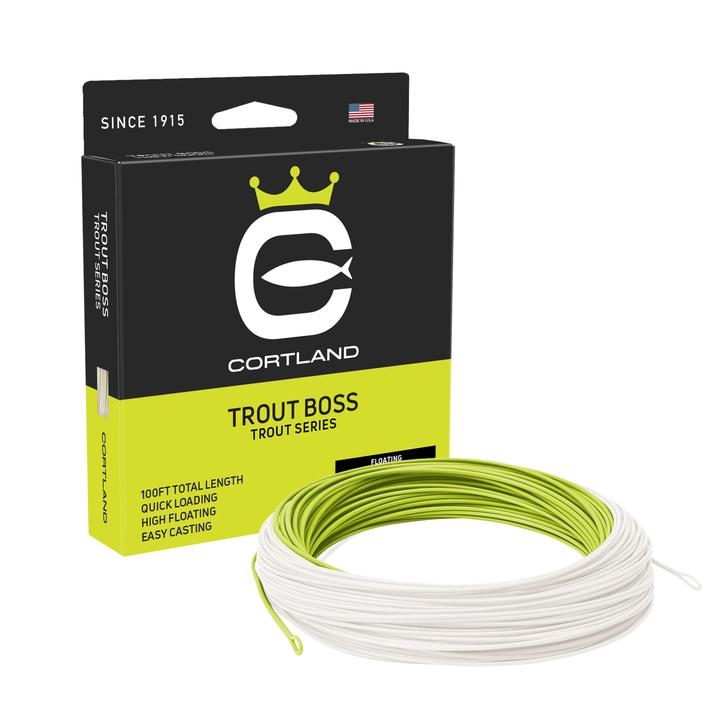CORTLAND Trout Boss Fly Line - Chartreuse/White - North Country